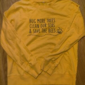 Yellow Graphic Sweatshirt